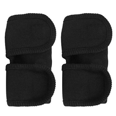 Imagem de GLOGLOW 2 peças de suporte de perna para cães e gatos, protetor de cotovelos, joelheiras quentes para cirurgia, leggings para ferimentos, suporte para perna frontal para cães, gatos, suporte para carpo (preto G)
