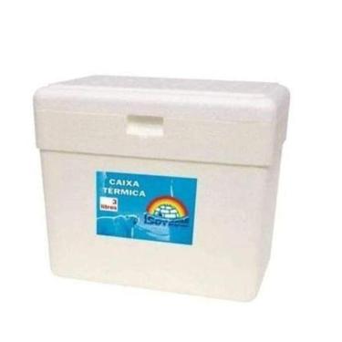 Imagem de Kit 2 Un Caixa De Isopor 3 Litros Térmica Gelo Cerveja Refri