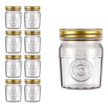 Imagem de Pote Americado Vintage Retro Tampa Biscoito 500ml Nadir 8Un