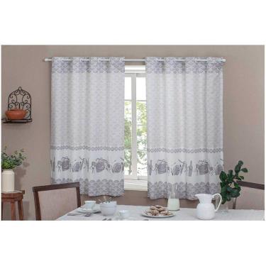 Imagem de Cortina para Cozinha 2,00x1,40 Casa D`oro Sultan Cora