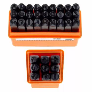 Imagem de Kit Punção Alfabeto msi Algarismo Starfer 4mm