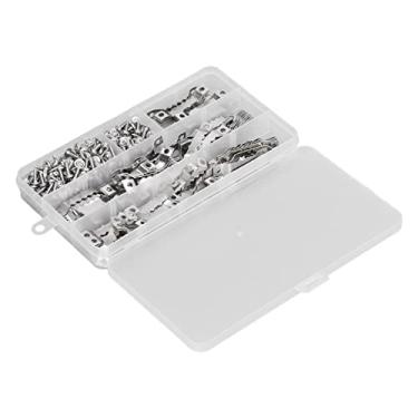 Imagem de Conjunto de gancho de dente de serra, amplamente utilizado 300 peças de gancho de dente de serra com parafuso de arruela de cabeça redonda para pintura