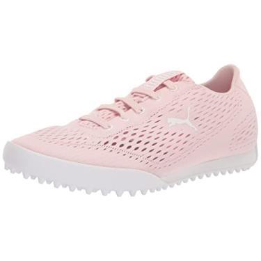 Imagem de PUMA Sapato de golfe feminino Monolite Fusion slip-on, Giz rosa/Puma branco, 9.5