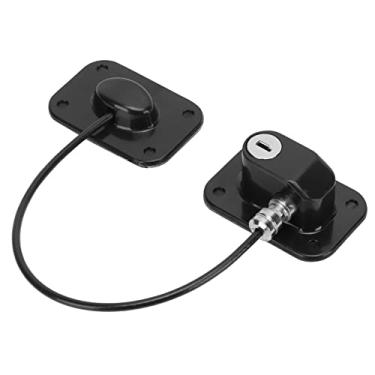 Imagem de Fechaduras infantis para janelas, restrição de janela infantil proteção para bebês trava de segurança com chaves para público doméstico