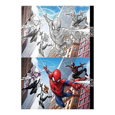 Imagem de Quebra-Cabeça Scratch-Off Homem Aranha Zipper Box 150 Peças Multikids – BR1317, Multilaser, Multicor