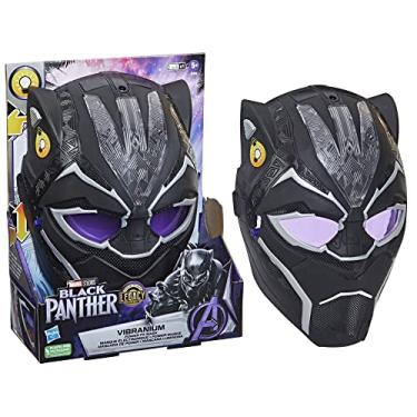 Imagem de MARVEL Máscara Luminosa Black Panther Legacy Collection - Pantera Negra Vibranium - F5888 - Hasbro, Cor: Preto