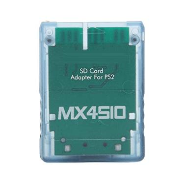 Imagem de Yoidesu Adaptador de cartão de memória para PS2, MX4SIO (expansão de memória para SIO) SIO2SD adaptador de cartão de memória de substituição para leitor de cartão de memória PS2 Fat Console (azul)
