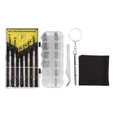 Imagem de Kit de manutenção para reparo de óculos de fenda, pinças, parafusos, almofada de nariz, óculos ópticos