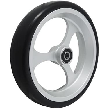 Imagem de Rodinha Para Cadeira De Rodas Em Alumínio Com Rolamento Pneu Maciço 6x1.5 Preto