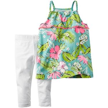 Imagem de Carter's Conjuntos de Roupa para Brincar de 2 Peças para Bebês Meninas, Estampado, 6 meses