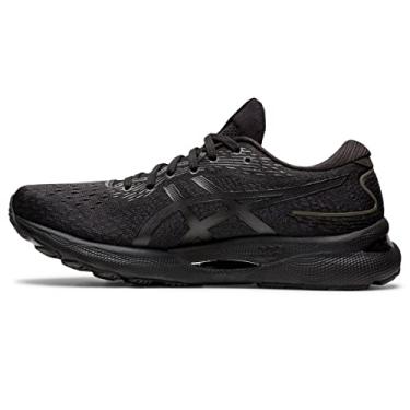 Imagem de ASICS Men's Gel-Nimbus 24 Running Shoes, 11, Black/Black