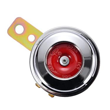 Imagem de GOOFIT Buzina universal cromada escovada 12 V para motocicletas ATV Scooter