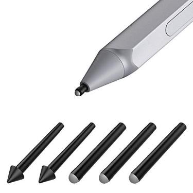 Imagem de TiMOVO Pontas de caneta para Surface Pen, (pacote com 5, tipo HB/HB/2H/2H), kit de substituição de pontas de caneta para Surface Pro 2017 (modelo 1776) e Surface Pro 4 - preta