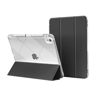 Imagem de WB Capa iPad 10ª e 11ª Geração 10.9" Polegadas 2022 Translucida Flexível Auto Hibernação e Compart. para Pencil Preto (Não compatível com iPads de geração anteriores, iPad Air e iPad Mini)
