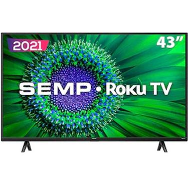 Imagem de Smart TV LED 43 Polegadas Full HD Semp Roku TV R5500 Wi-Fi Dual Band 3 HDMI 1 USB