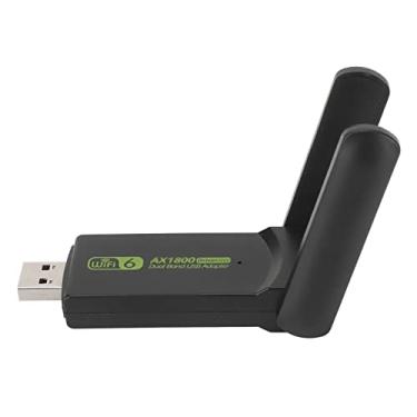 Imagem de WiFi Dongle, USB 3.0 Dual Band 1800 Mbps USB WiFi Adapter para PC, Driver Edition WIFI6 Gigabit WiFi Adapter for Desktop PC, WiFi Adapter for Family Office Travel