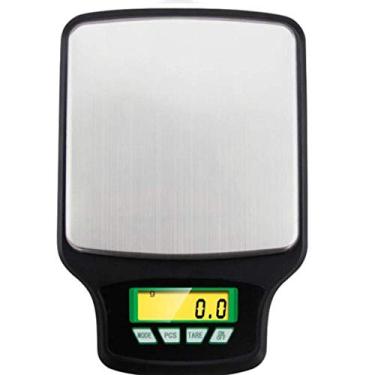 Imagem de balança de cozinha digital balança de cozinha à prova d'água balança de cozinha, balança portátil de aço inoxidável, display lcd retroiluminado