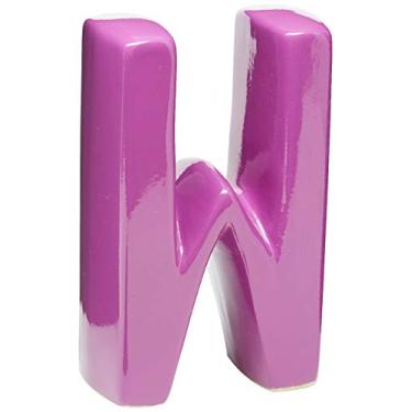 Imagem de Letra W Decorativa Ceramicas Pegorin Orquidea