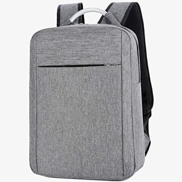 Imagem de Mochila para laptop Bolsa para laptop Mochila casual de ombro para viagens de negócios, tecido de nylon de alta densidade resistente a arranhões