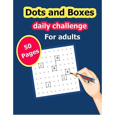 Imagem de Dots and Boxes daily challenge for adults 50 Pages: funny game play with friends Activity Game Book.