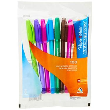 Imagem de Papermate Km 100 Colorz Sortidas, Pacote com 8 canetas, Paper Mate, 2049444, Sortidas