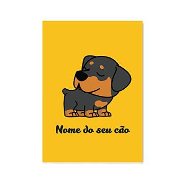 Imagem de Arte Maníacos Quadro Decorativo Rottweiler Comic - 23x16,25cm
