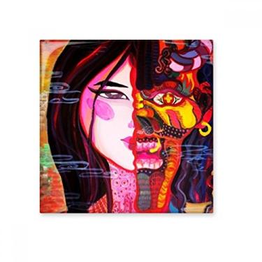 Imagem de Disillusionment Arte abstrata azulejo de cerâmica brilhante decalque de pedra adornada tijolo vitrificado