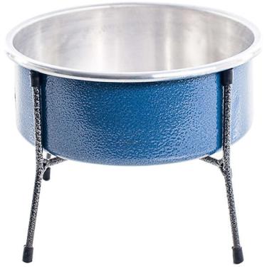 Imagem de Comedouro NF Pet Aramado Simples Azul - Tam. P