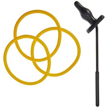 Imagem de Sportsheets Plug Anal Com Jogo De Argolas Preto