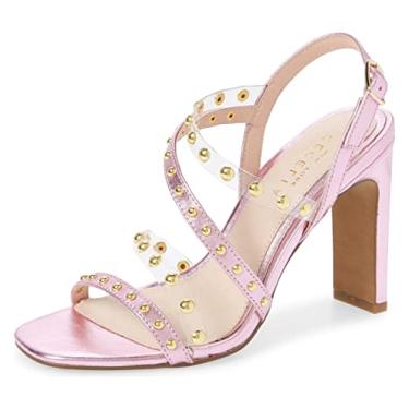 Imagem de Cecelia New York Vanessa Studded Sandal Ice Pink Open Toe High Pump (9.5, ICE PINK)