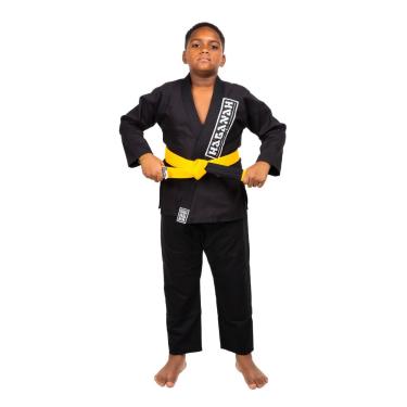 Imagem de Kimono Trançado F300 Jiu Jitsu Haganah, Preto, M2