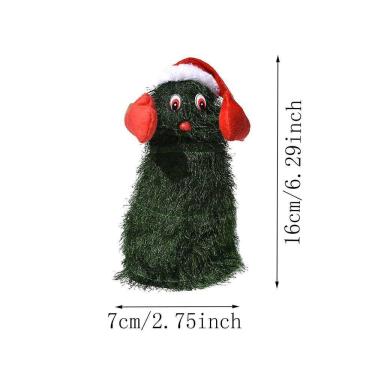 Imagem de Natal Papai Noel Boneca Elétrica Cantando Dança Brinquedo Presente de Ano Novo