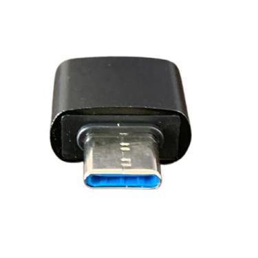 Imagem de Adaptador Tipo C Otg Pendrive Para Celular E Tablet Conversor Tipo C X Usb 3.0 Fêmea Cor Preto
