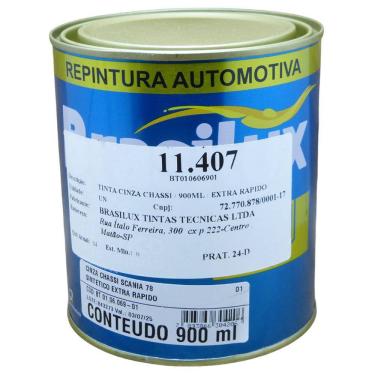 Imagem de Tinta Cinza Brasilux Chassi 900 ml Extra Rápido