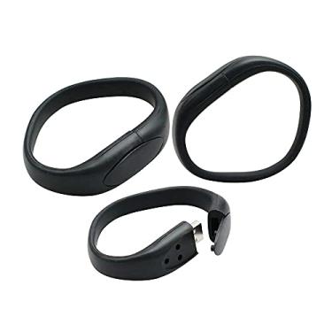 Imagem de Flash Drive em forma de pulseira de 32 GB USB Flash Drive Memory Stick Thum Drive USB 2.0 Drive USB Flash Disk U Pen Drive USB Disk Flash Memory Storage External USB Stick PenDrive (preto)