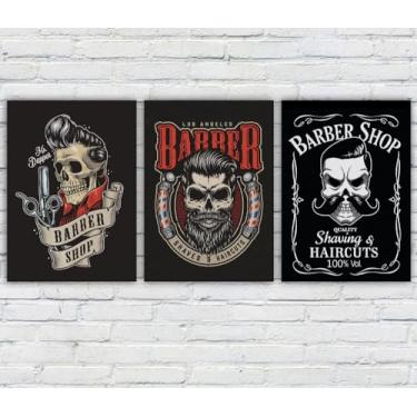 Imagem de Genérico, Kit 3 Quadros/Placas Decorativas MDF Barbearia 04
