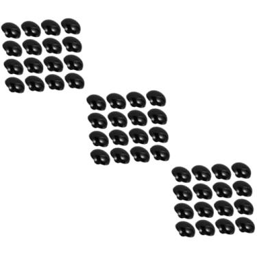 Imagem de Operitacx 1200 Unidades Botões de náilon cogumelo boneca preta olhos pretos de segurança manicreft costura acessorios botão de costura de fixação DIY botão de costura de resina de cogumelo