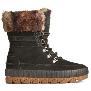 Imagem de Sperry Bota de neve feminina Torrent Winter com cadarço, Camuflagem preta, 5