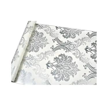 Imagem de Papel de parede autoadesivo Roll Silver Mosaic 10m x 60cm