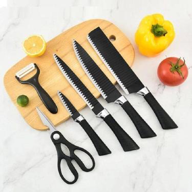 Imagem de Linha Profissional Facas Faqueiro 6 Peças Resistente Premium
