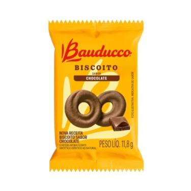Imagem de Biscoito Amanteigado Sabor Chocolate 11,8g Bauducco - Caixa Fechada com 400 Sachês