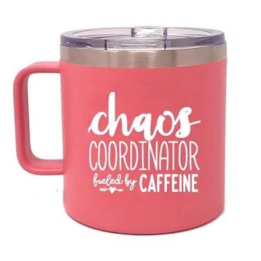 Imagem de Caneca de café Chaos Coordinator 414 ml - Melhor copo de viagem isolado para chefes e mulheres - ótimos presentes para mãe, colega de trabalho, chefes, Natal, aniversário