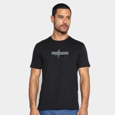 Imagem de Camiseta Manga Curta Calvin Klein Reissue Stripe Gel Masculina