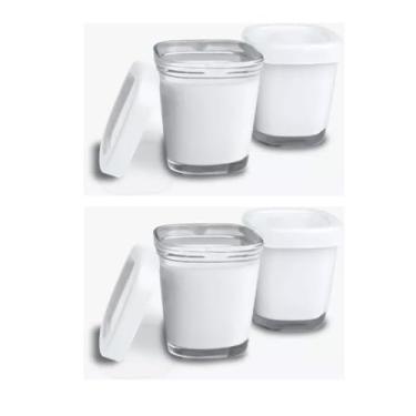 Imagem de Potes de Vidro para Armazenamento de Leite Materno - 4 unidades Clingo