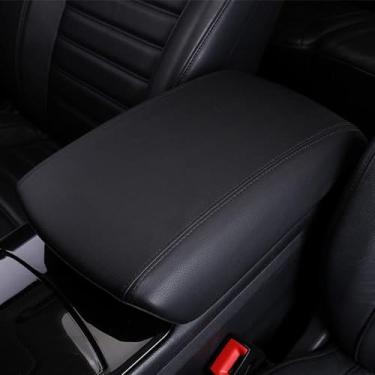 Imagem de XITER Protetor de capa de apoio de braço de carro, 1 almofada de couro para console central adequada para Edge 2015-2024, protetor de caixa de apoio de braço do console central acessórios internos