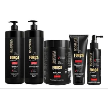 Imagem de KIT BIO EXTRATUS FORÇA COM PIMENTA 1KG - SHAMPOO/CONDICIONADOR/BANHO DE CREME/FINALIZADOR/LOÇÃO - 5 PRODUTOS