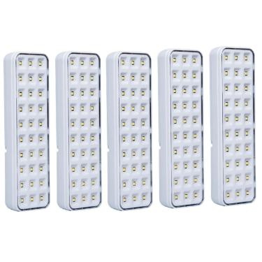 Imagem de Kit 05 Luminária Luz Emergência Lde30 Led Intelbras Autônoma