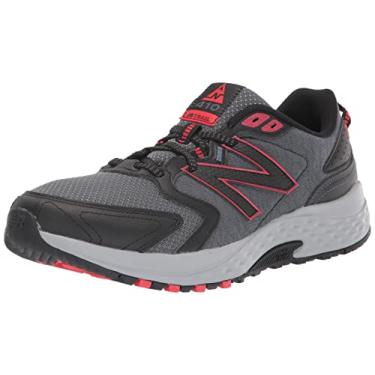 Imagem de New Balance Tênis de corrida masculino 410 Trail, Cinza oceano/preto/vermelho, 12