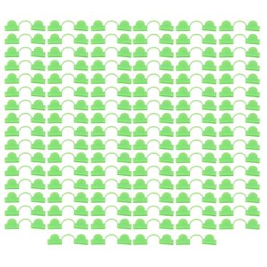 Imagem de 100 peças braçadeiras de estufa, braçadeiras de mola de cabeça dupla de plástico, clipe de estufa de aro de jardim de sombreamento, suprimentos de jardinagem de fibra de vidro (5mm)