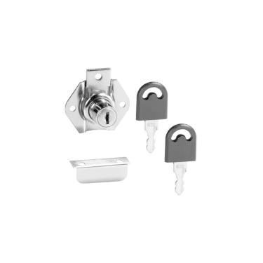 Imagem de Fechadura Para Móveis Cano Curto 22Mm X D17 Com 2 Chaves Xf